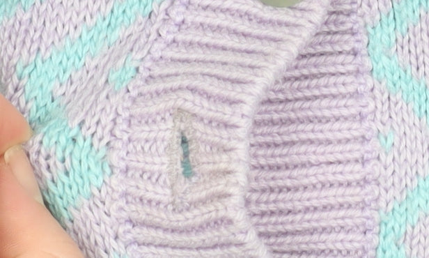 Dash Women’s Multicoloured Retro Collared Henley Knit Jumper Size S