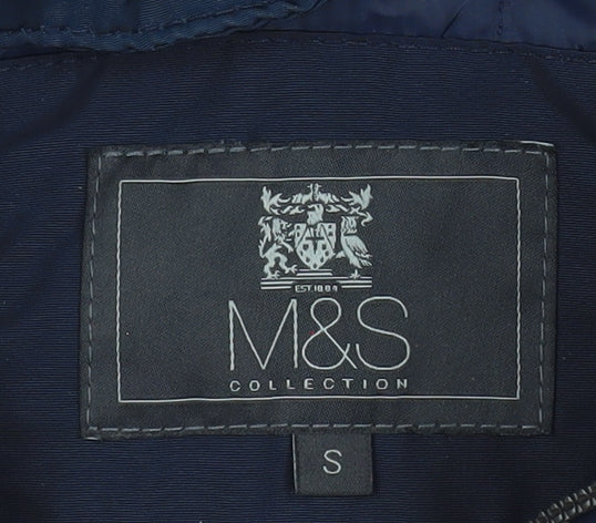 Marks and Spencer Men's Blue Small Bomber Jacket Polyester
