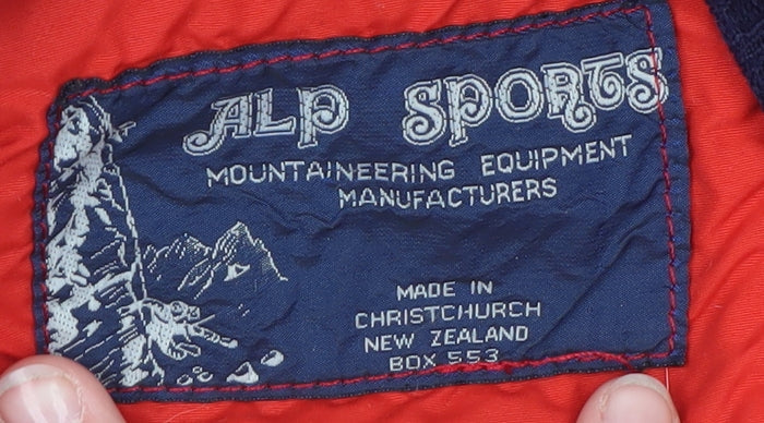 ALP SPORTS Men's Red Bomber Jacket M Nylon Outdoor Winter