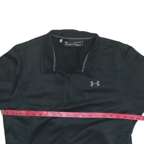 Under Armour Men's Black M 1/4 Zip Fleece Sweatshirt ColdGear