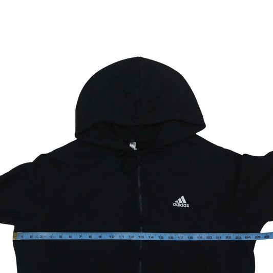 Adidas Women's Black Full Zip Hoodie Size 1X - Hooded Sweatshirt