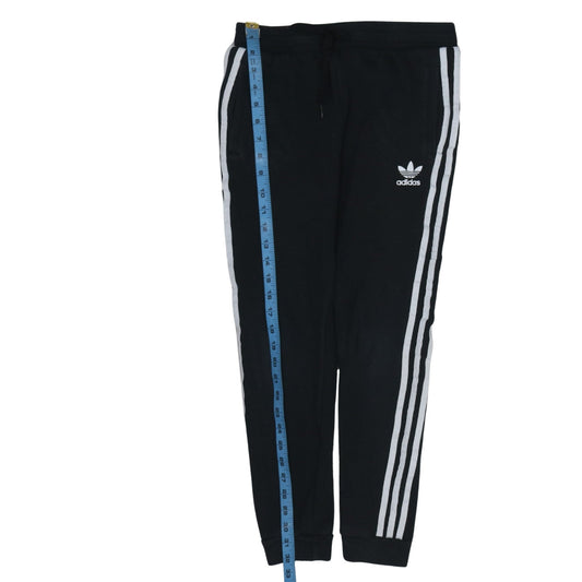 Adidas Boys Black Jogger Trousers 11-12 Years with Side Stripes