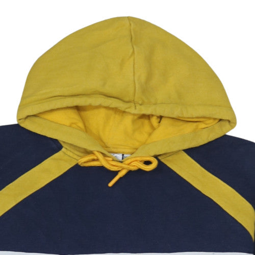 Additional view of Fila women’s navy yellow colourblock pullover hoodie, size M