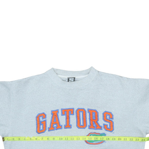 Signal Women Grey Gators Logo Pullover Sweatshirt Size L Vintage
