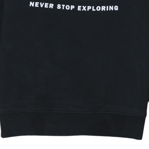 Additional view of The North Face boys’ black xl crew neck pullover sweatshirt 100% cotton