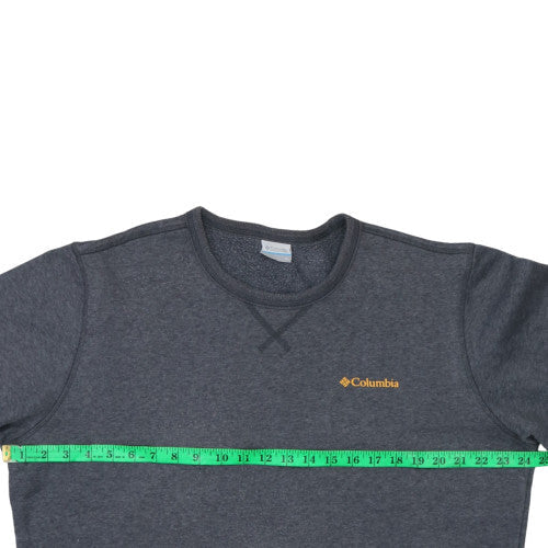 Columbia Men's Grey Logo Pullover Sweatshirt M Regular Fit