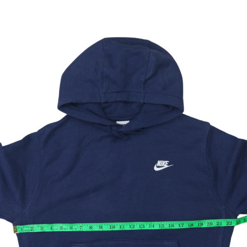Nike Mens Blue Pullover Hoodie Medium Fleece Sweatshirt