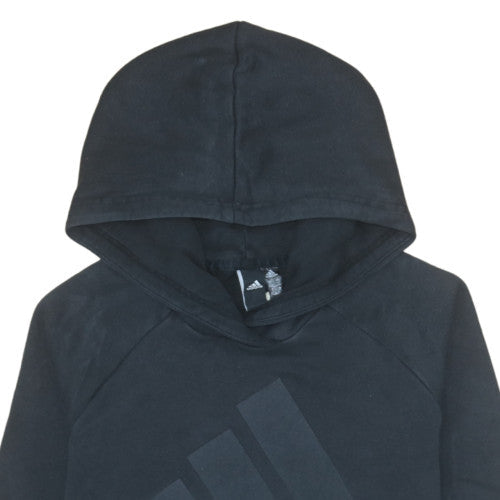 Adidas Women's Black Pullover Hoodie Size S Classic Logo Sweatshirt