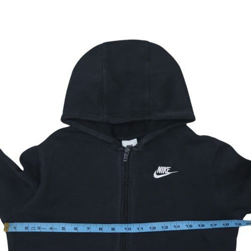 Nike Boys Black Full Zip Fleece Hoodie 13-14 Years Regular Fit