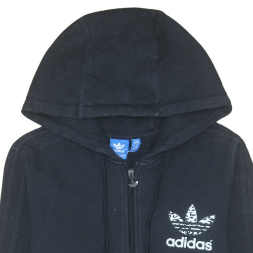 Additional view of Adidas women’s black full zip hoodie uk 14 hooded sweatshirt