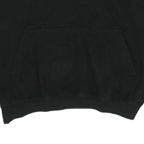 Additional view of Just Hoods men’s black xl pullover hoodie with graphic print