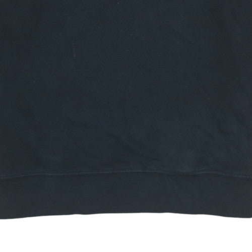 Additional view of Guess Men's Black Crew Neck Logo Sweatshirt, size M