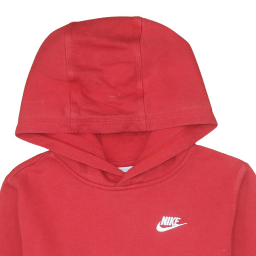 Nike Boys Red Pullover Hoodie XL 158-170cm Fleece Sweatshirt