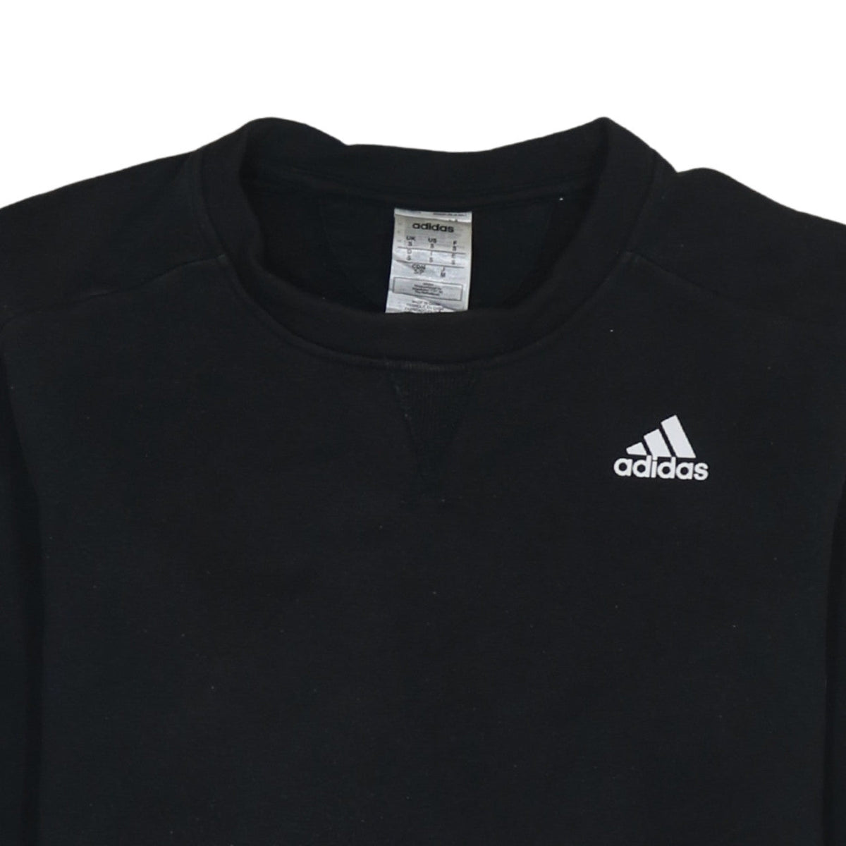 Additional view of Adidas Men's Black Crew Neck Pullover Sweatshirt, size S