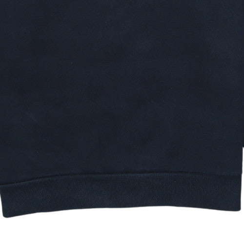 Additional view of Puma men’s blue crew neck logo pullover sweatshirt, size M