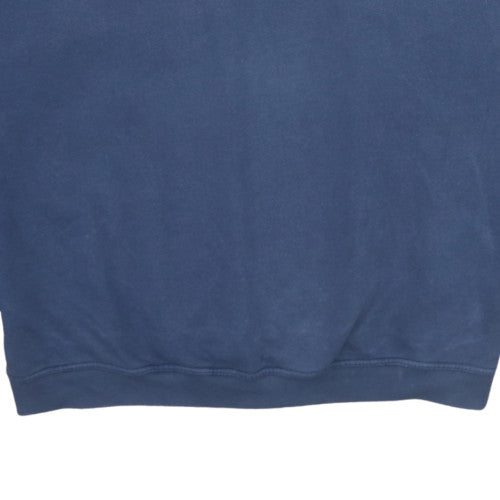Additional view of Adidas Women Navy Blue Crew Neck Pullover Sweatshirt, size L