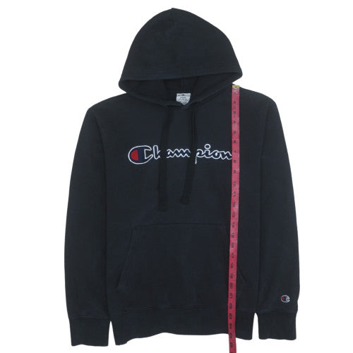 Champion Women’s Black Large Pullover Hoodie with Logo Detail