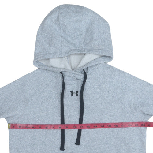 Under Armour Men's Grey Pullover Hoodie Size S Relaxed Fit Fleece