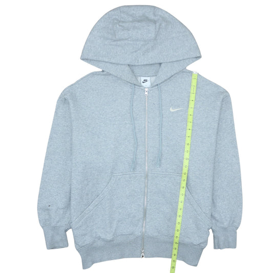 Nike Men's Grey Full Zip Hoodie M Logo Sportswear Sweatshirt