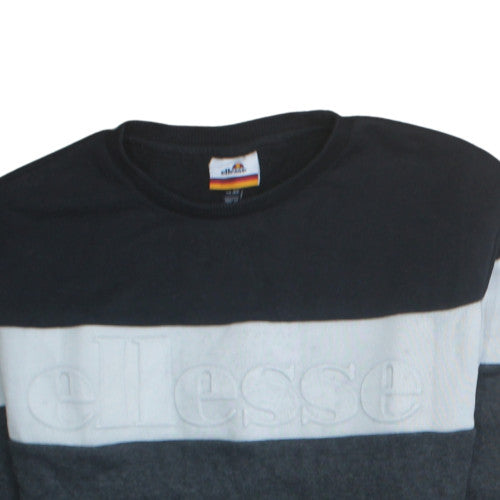 Additional view of Ellesse Men's Grey XS Pullover Sweatshirt Crew Neck Retro Logo