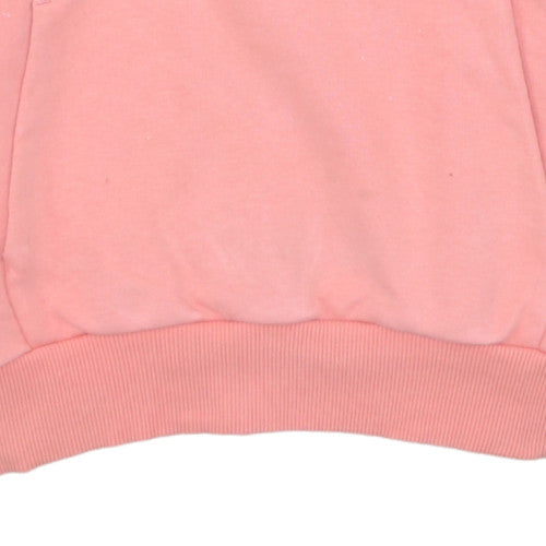 Puma Women's Pink Hoodie Size 14 Pullover Hooded Sweatshirt