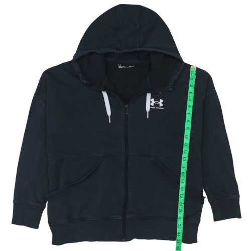 Under Armour Men's Black Full Zip Hoodie Size L Relaxed Fit