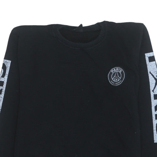 Additional view of Jordan Paris Saint-Germain Black Men's Sweatshirt Small Pullover