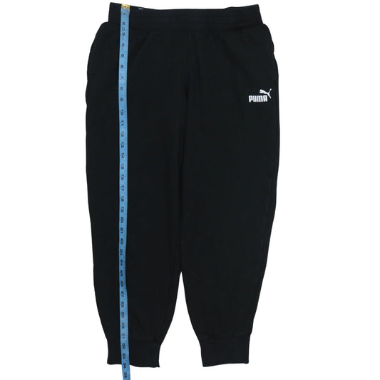 Puma Men's Black Fleece Jogger Sweatpants Medium Regular Fit