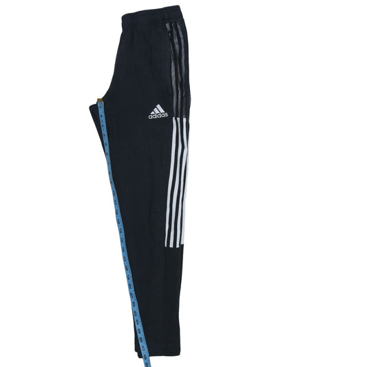 Adidas Womens Black XS Track Pants Elastic Waist Joggers