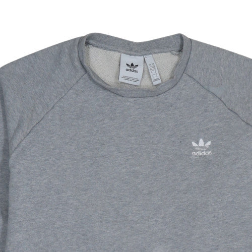 Additional view of Adidas Men’s Grey Crew Neck Sweatshirt, size L, Pullover Casual