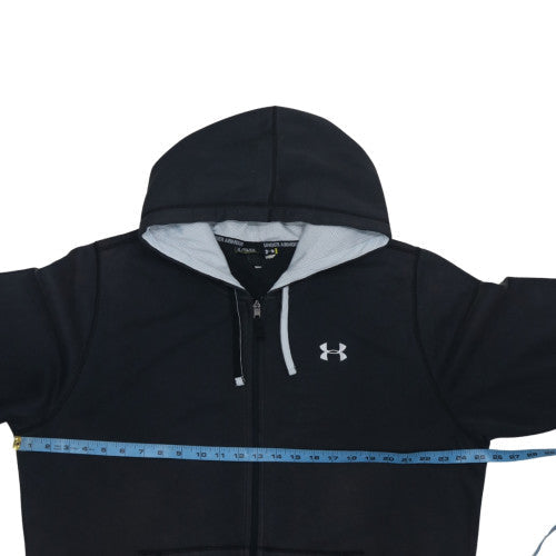 Under Armour Men's Black Full Zip Hoodie Size XL Loose Fit