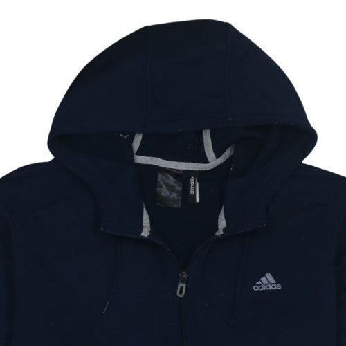 Additional view of Adidas Men's Blue Full Zip Hoodie M Sportswear Climalite