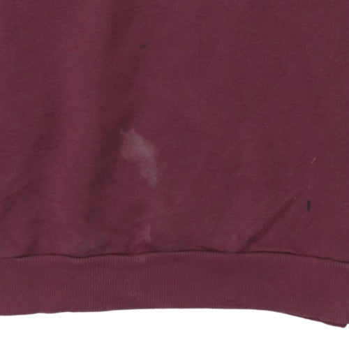 Additional view of Puma women’s burgundy crew neck pullover sweatshirt xs