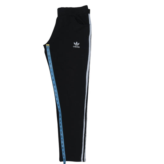 Adidas Women Black XL Jogger Sweatpants with Stripes