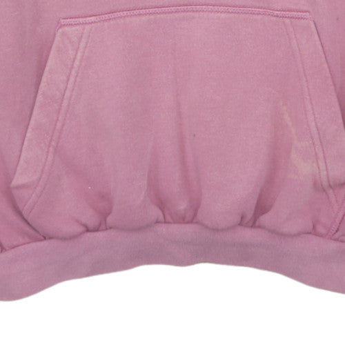 Additional view of Adidas Women Pink Pullover Hoodie, size 10, Relaxed Fit Sweatshirt