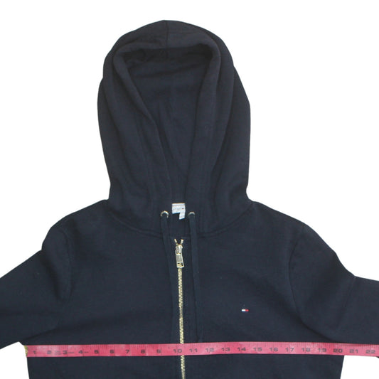 Tommy Hilfiger Men's Blue Full Zip Hoodie Size L Classic Logo