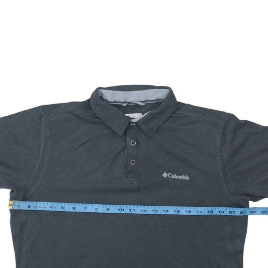 Columbia Men's Black M Polo Shirt Regular Fit Short Sleeve