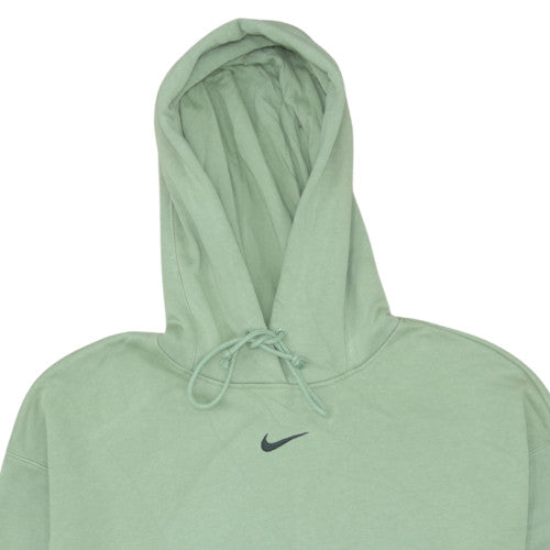 Nike Womens Green XL Pullover Hoodie Fleece Cotton Blend