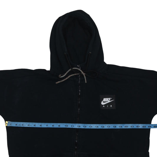 Nike Air Mens Black XL Full Zip Hoodie Fleece Sweatshirt