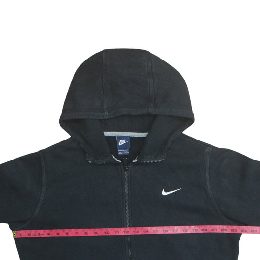 Nike Men's Black Full Zip Hoodie L Fleece Sweatshirt