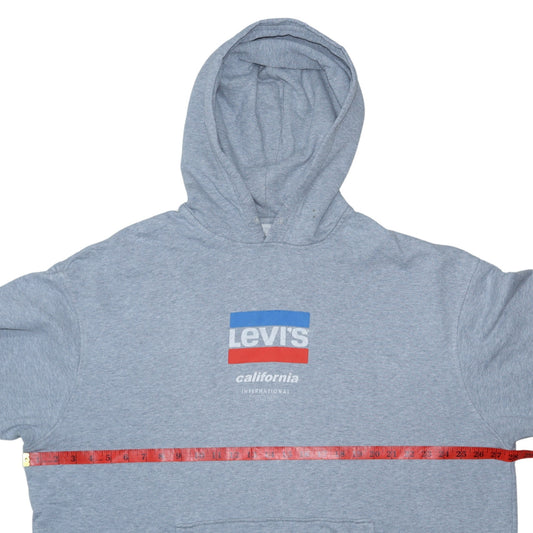Levi's Men's Grey XL Relaxed Fit Pullover Hoodie Sweatshirt