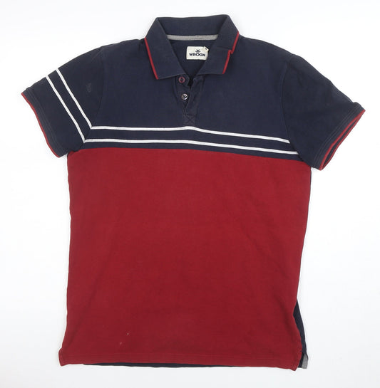 WROGN Men's Multicoloured Slim Fit Cotton Polo Shirt M