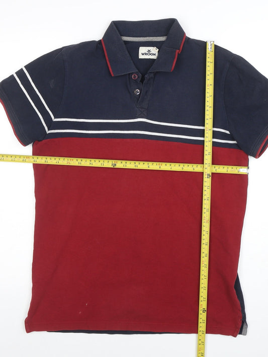 WROGN Men's Multicoloured Slim Fit Cotton Polo Shirt M