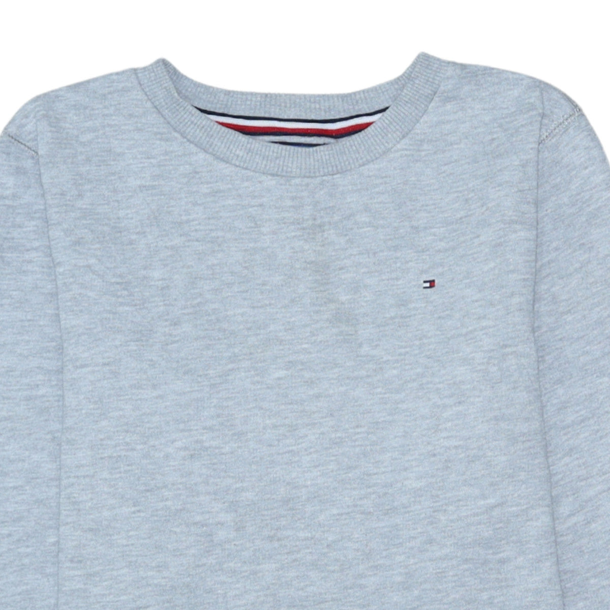 Additional view of Tommy Hilfiger boys’ grey pullover sweatshirt, size 164, long sleeve