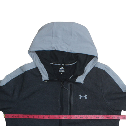 Under Armour Men's Grey Full Zip Hooded Sweatshirt Size L