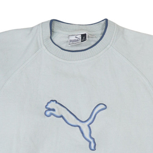 Additional view of Puma Men's Light Blue Crew Neck Sweatshirt, size S