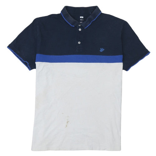 WE Men’s Multicoloured Slim Fit Cotton Blend Polo Shirt XL