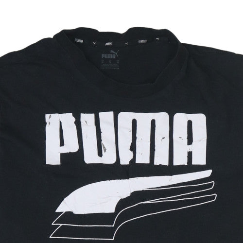 Additional view of Puma Men's Black XL Crew Neck Graphic Sports T-Shirt