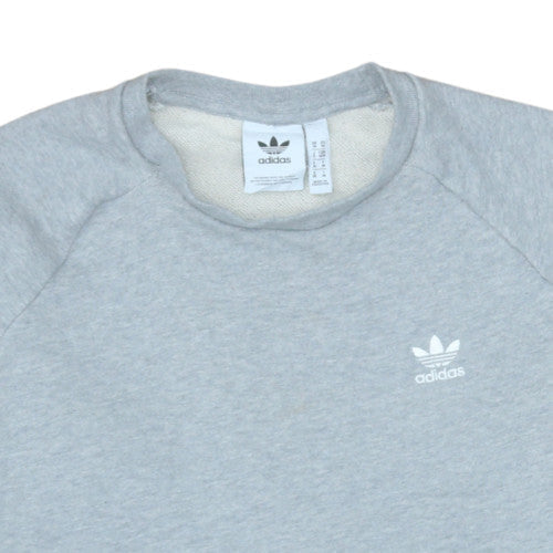 Additional view of Adidas Men's Grey Crew Neck Pullover Sweatshirt M