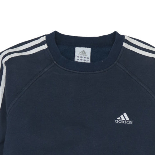 Additional view of Adidas Men's Blue Crew Neck Pullover Sweatshirt, size M, Sports Style